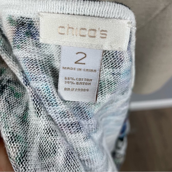 Chico’s Daring Diamond Deidra duster Sz M / 2 - Picture 15 of 16